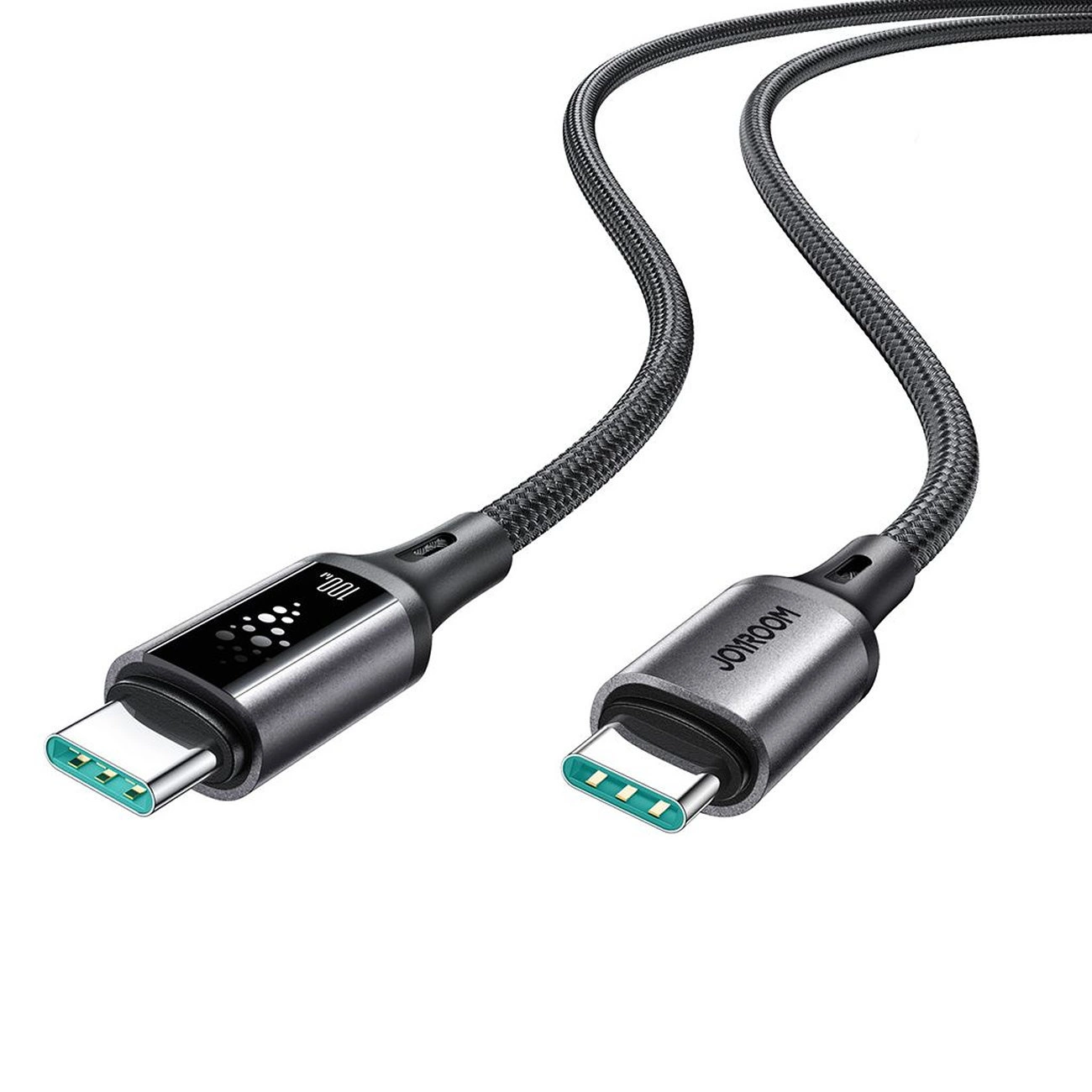 USB-C - USB-C -kaapeli ja lataus Joyroom S-A60 StarTalk, 100W, 1.2m, Musta