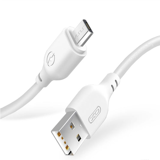 USB-A - microUSB-lataus- ja tiedonsiirtokaapeli XO Design NB103, 18W, 1m, Valkoinen