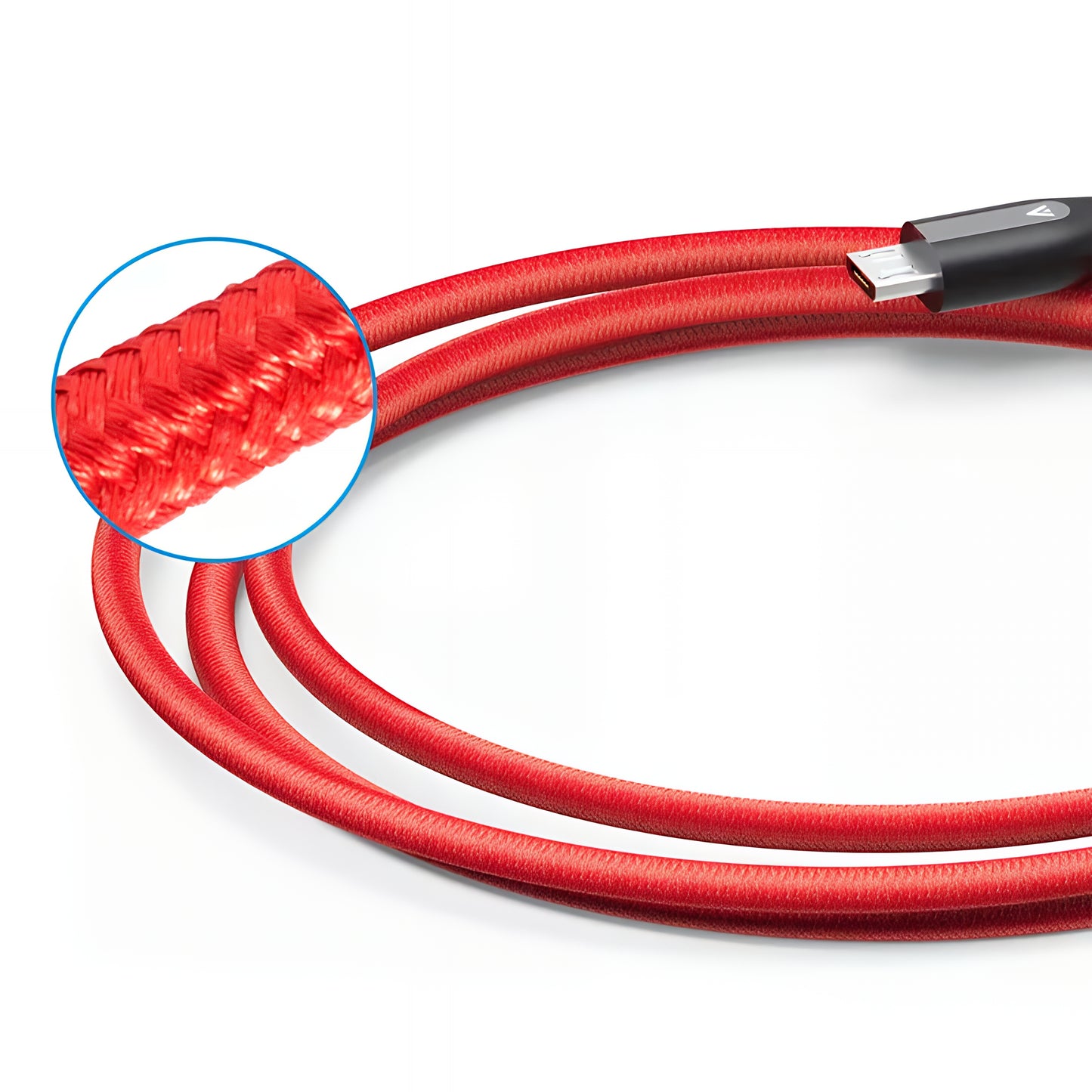 USB-A - microUSB Anker PowerLine+ -lataus- ja tiedonsiirtokaapeli, 18W, 0.91m, Punainen A8142G91