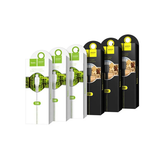 USB-A - USB-C HOCO Flash X20 Data- ja Latauskaapeli, 18W, 2m, Valkoinen