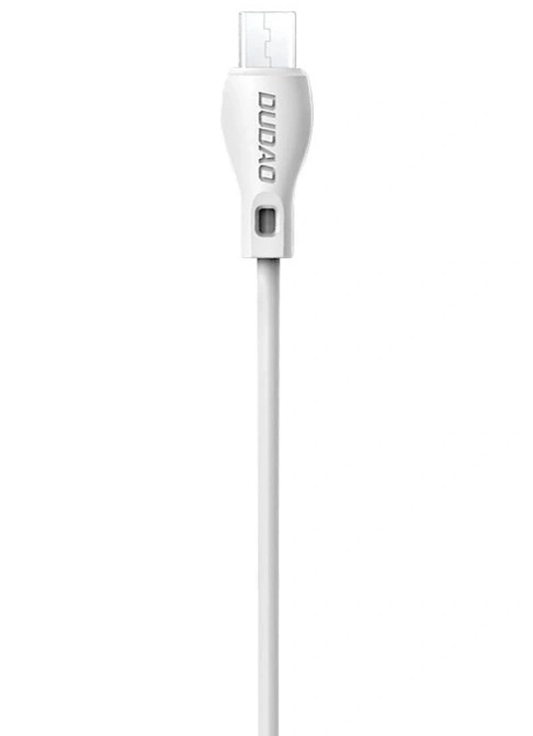 USB-A - microUSB Dudao L4M tiedonsiirto- ja latauskaapeli, 18W, 1m, valkoinen