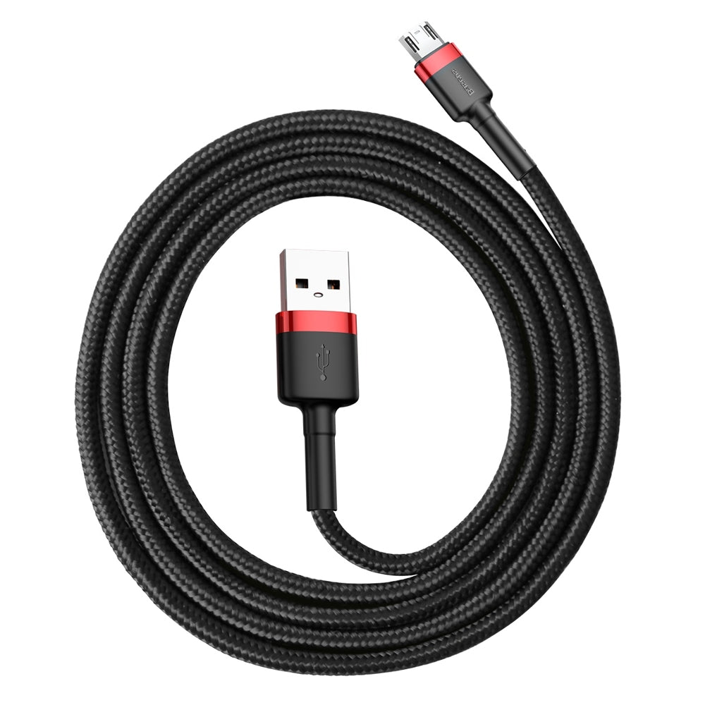 Tieto- ja latauskaapeli USB-A - microUSB Baseus Cafule, 18W, 1m, punainen CAMKLF-B91