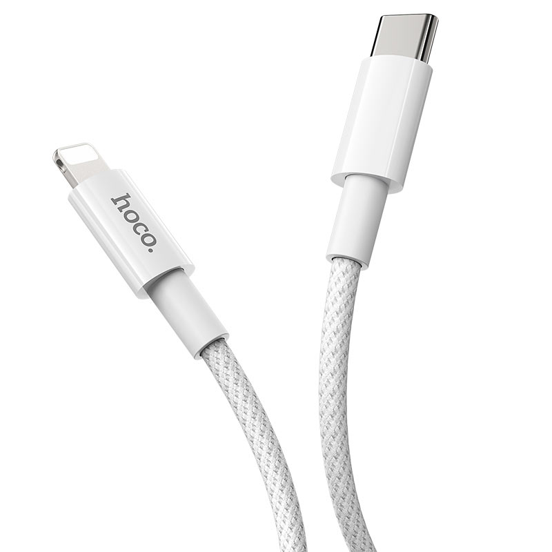 USB-C - Lightning HOCO X56 Data- ja Latauskaapeli, 20W, 1m, Valkoinen