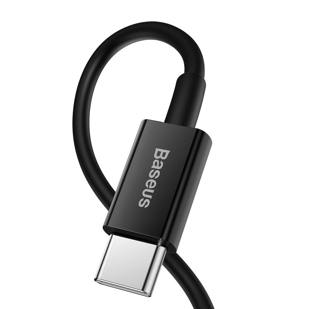 USB-C - Lightning -tietojen siirto- ja latauskaapeli Baseus Superior Series, 20W, 1m, musta CATLYS-A01