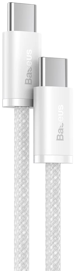 USB-C data- ja latauskaapeli - USB-C Baseus Dynamic Series, 100W, 1m, valkoinen CALD000202