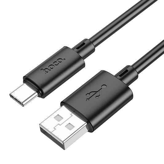 Datakaapeli ja latauskaapeli USB-A - USB-C HOCO X88, 18W, 1m, Musta