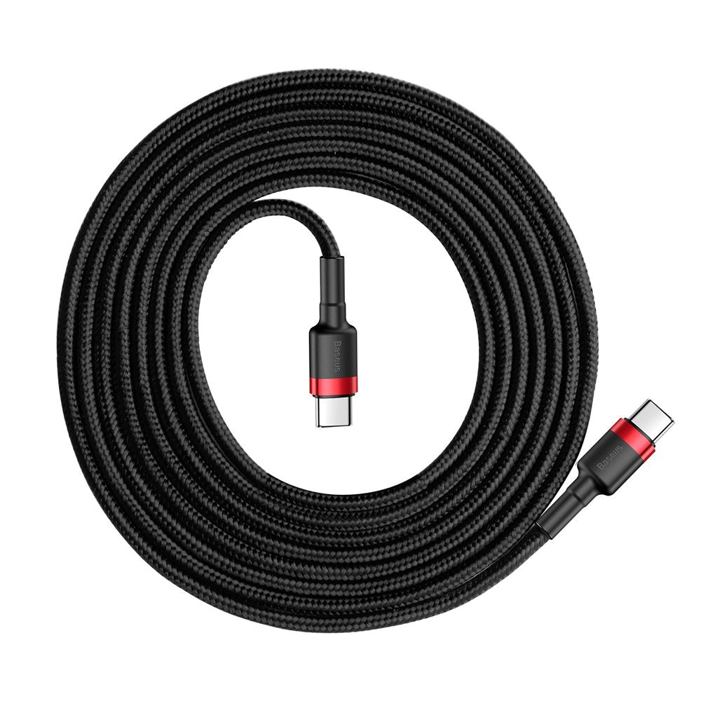 USB-C data- ja latauskaapeli - USB-C Baseus Cafule, 60W, 2m, punainen CATKLF-H91