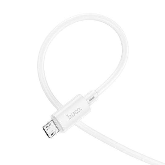 HOCO X88 USB-A - microUSB data- ja latauskaapeli, 18W, 1m, valkoinen