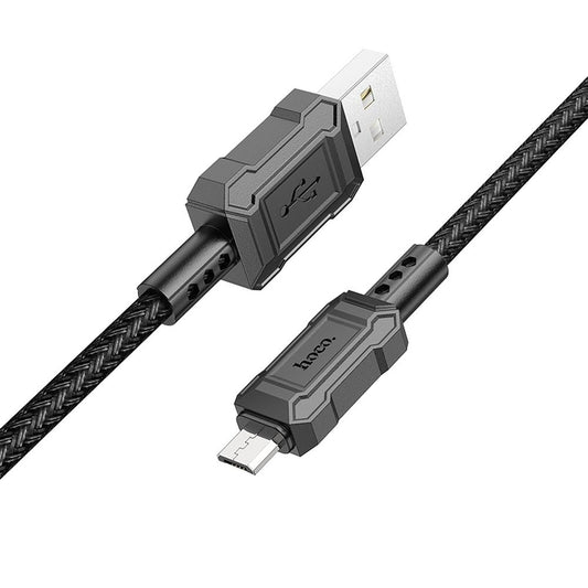 USB-A - microUSB HOCO Leader X94 -data- ja latauskaapeli, 18W, 1m, Musta