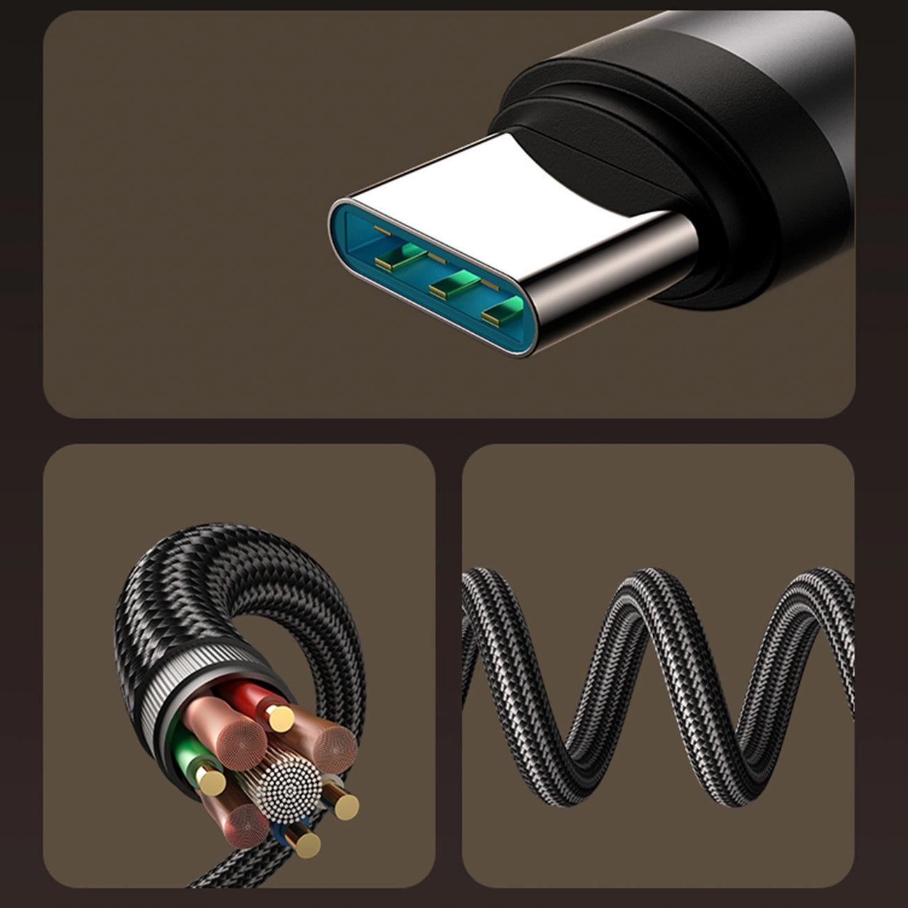 USB-C - USB-C -data- ja latauskaapeli Joyroom S-A56 EnjoyX Angled, 60W, 1.2m, Musta