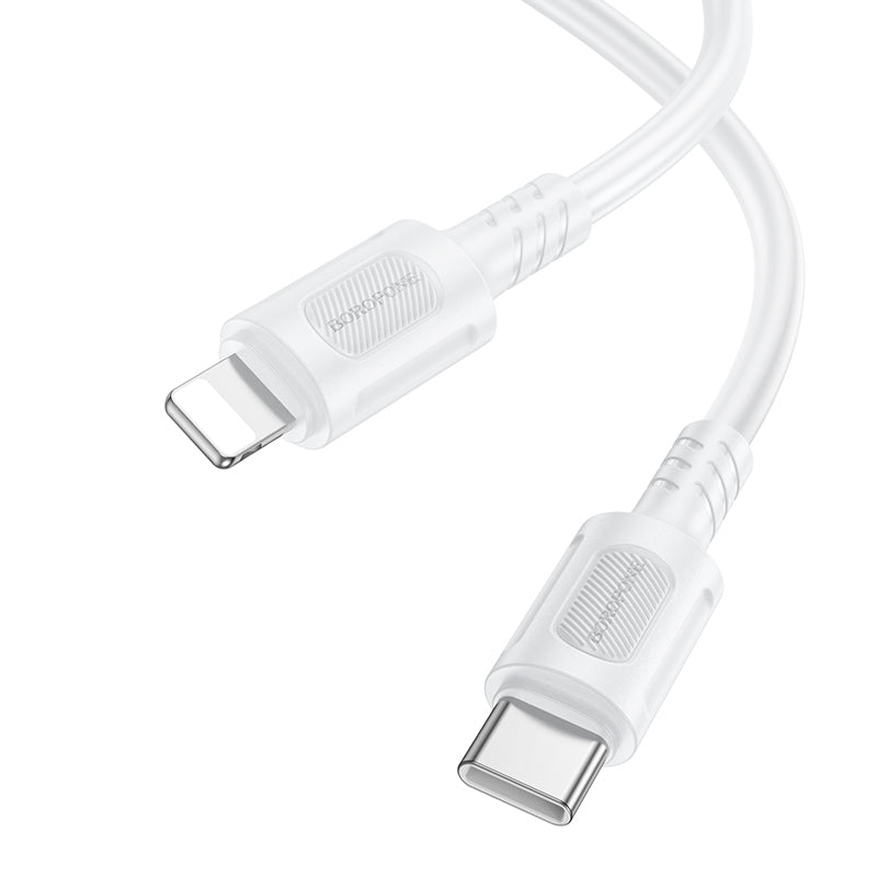 USB-C - Lightning Borofone BX111 Feliz -data- ja latauskaapeli, 27W, 1m, Valkoinen