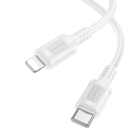 USB-C - Lightning Borofone BX111 Feliz -data- ja latauskaapeli, 27W, 1m, Valkoinen