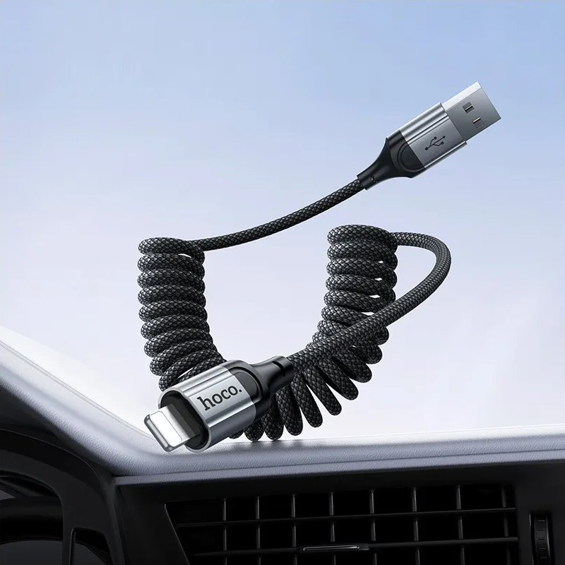 USB-A - Lightning HOCO X121 -data- ja latauskaapeli, 27W, 1.5m, Musta