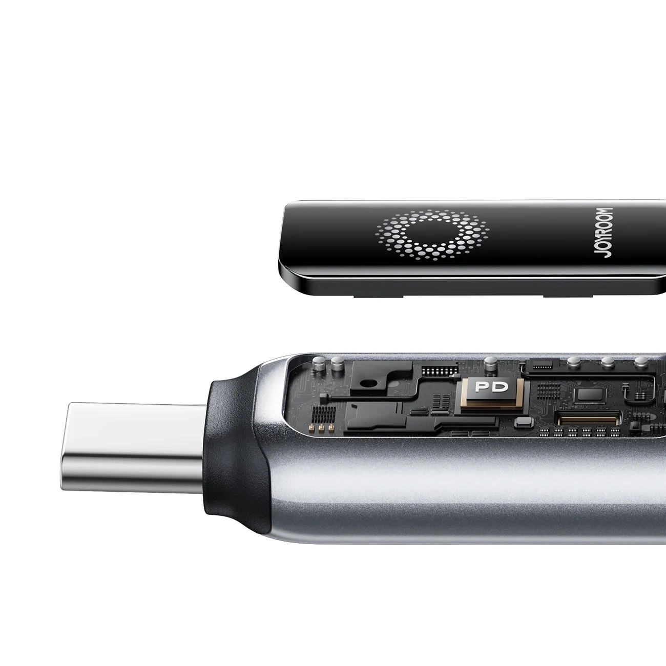 USB-C - Lightning Joyroom S-A55 StarFlight Display -kaapeli, 30W, 1.2m, Musta