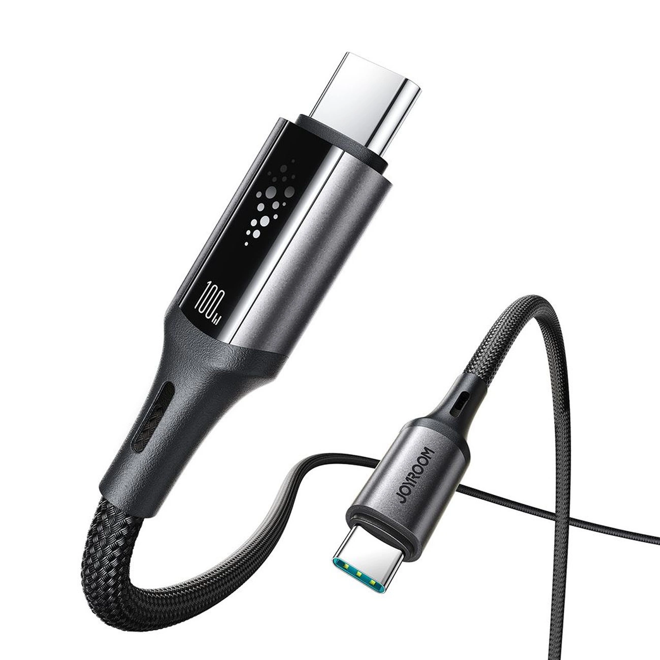 USB-C - USB-C -kaapeli ja lataus Joyroom S-A60 StarTalk, 100W, 1.2m, Musta