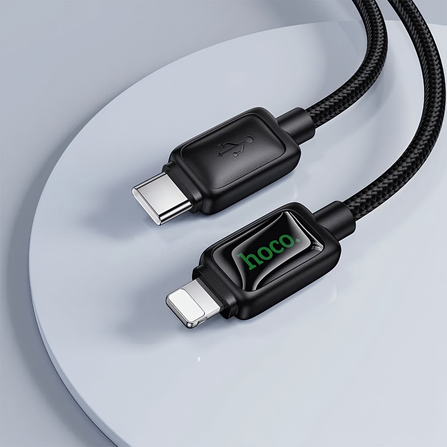 USB-C - Lightning HOCO U146 -data- ja latauskaapeli, 30W, 1.2m, Musta