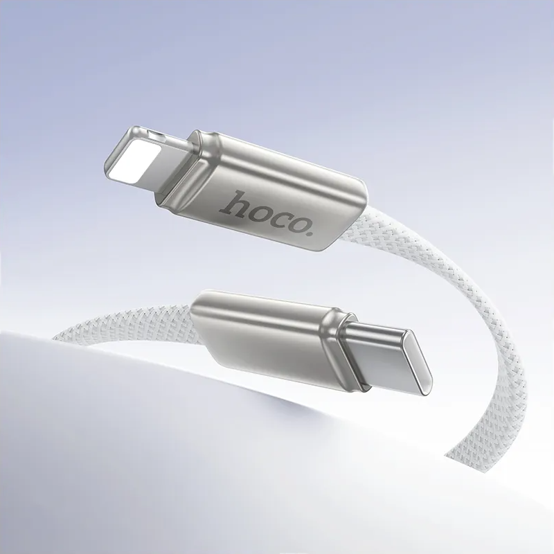 USB-C - Lightning HOCO X125 -data- ja latauskaapeli, 30W, 1m, Valkoinen