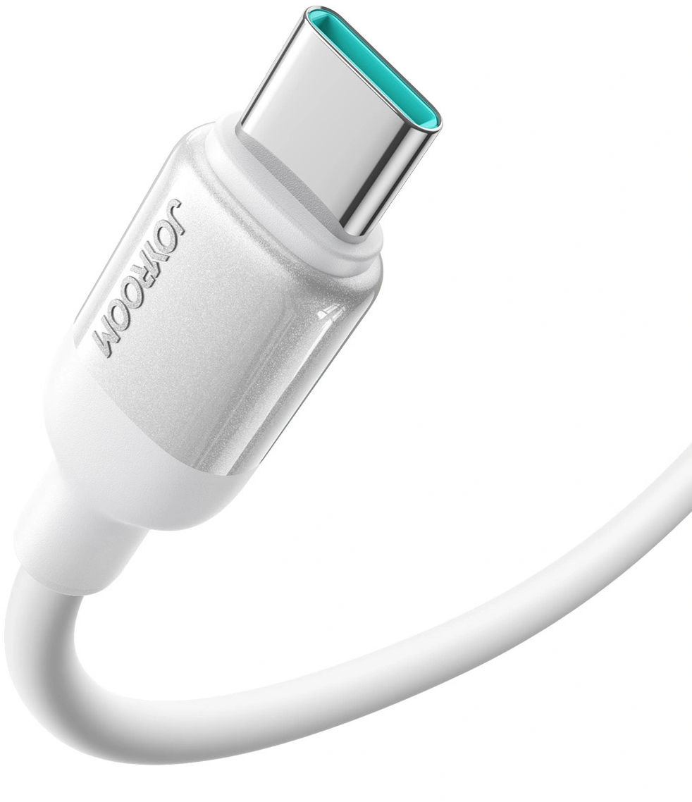 USB-A - USB-C Joyroom S-A62 Lively tiedonsiirto- ja latauskaapeli, 18W, 1,2m, valkoinen
