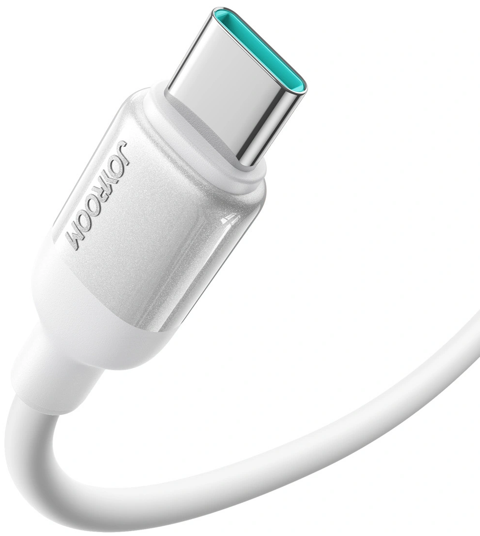 USB-C-tietojen- ja latauskaapeli - USB-C Joyroom S-A62 Lively, 60W, 1,2m, Valkoinen