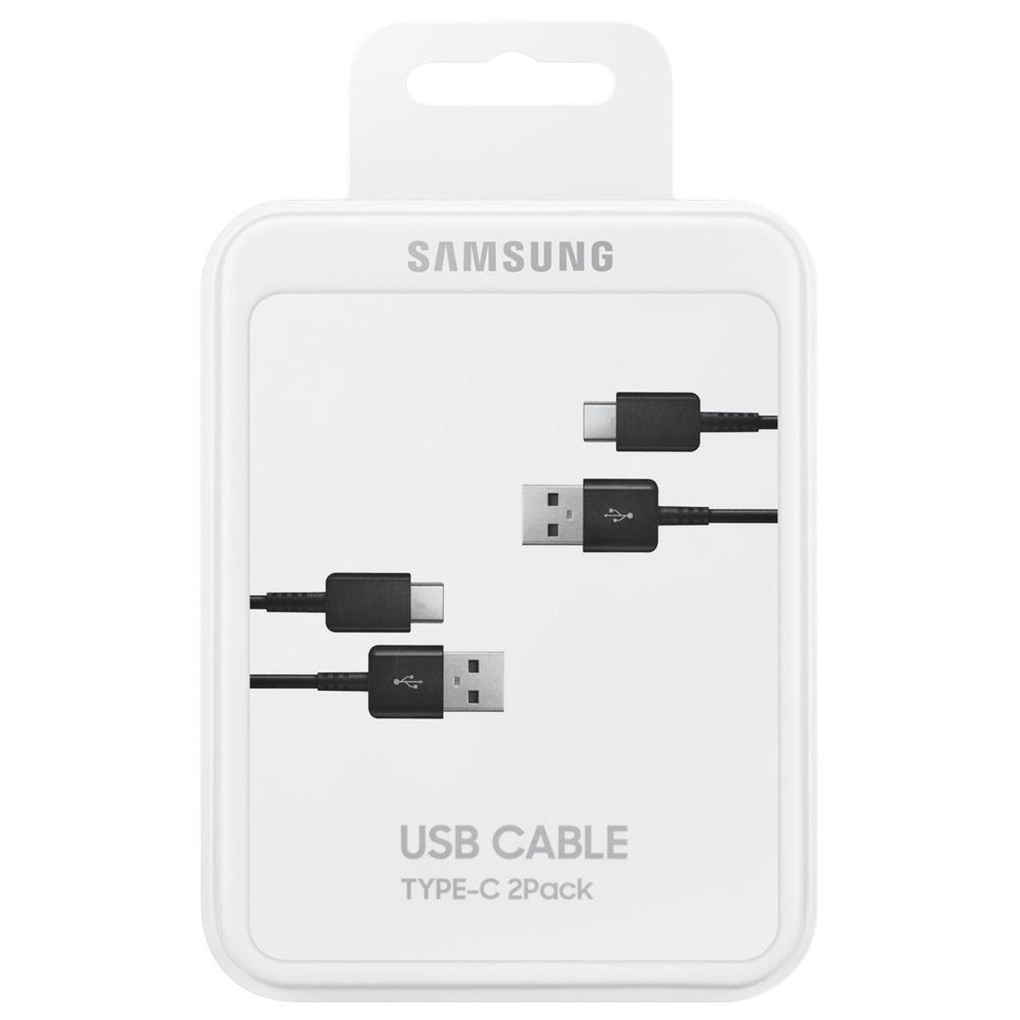 Samsung USB-A - USB-C -data- ja latauskaapeli 2-Pack, 25W, 1.5m, Musta EP-DG930MBEGWW
