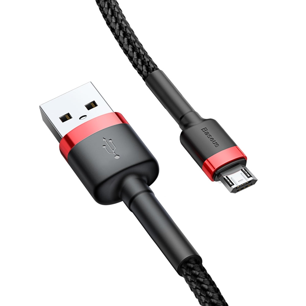 Tieto- ja latauskaapeli USB-A - microUSB Baseus Cafule, 18W, 1m, punainen CAMKLF-B91