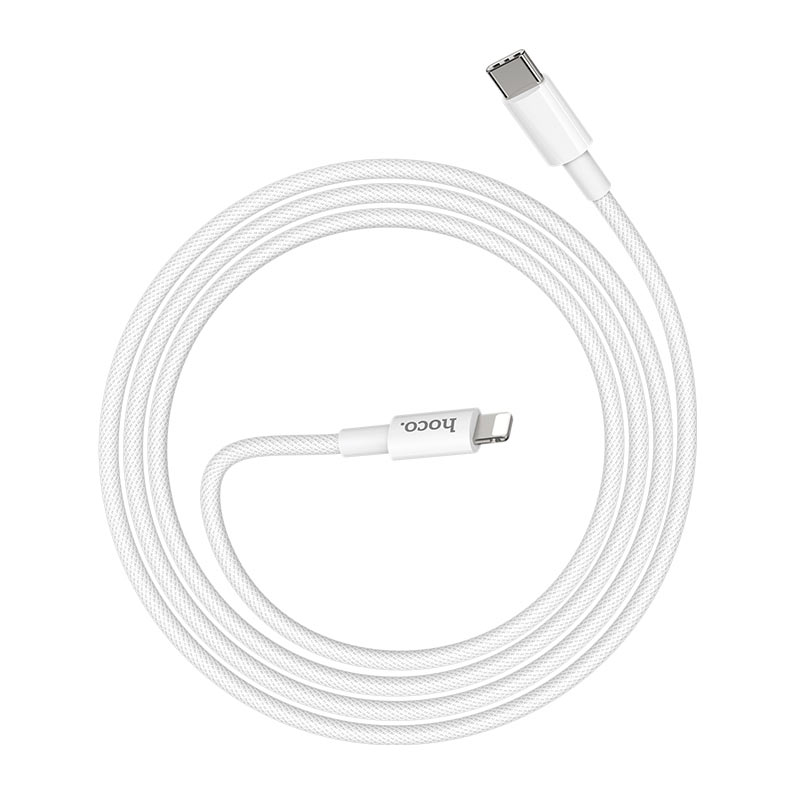 USB-C - Lightning HOCO X56 Data- ja Latauskaapeli, 20W, 1m, Valkoinen