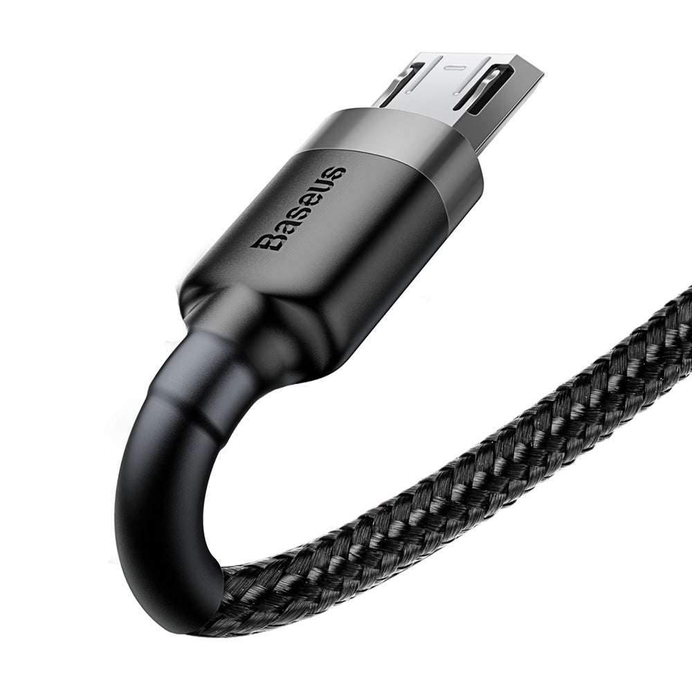 Tieto- ja latauskaapeli USB-A - microUSB Baseus Cafule, 18W, 1m, harmaa CAMKLF-BG1