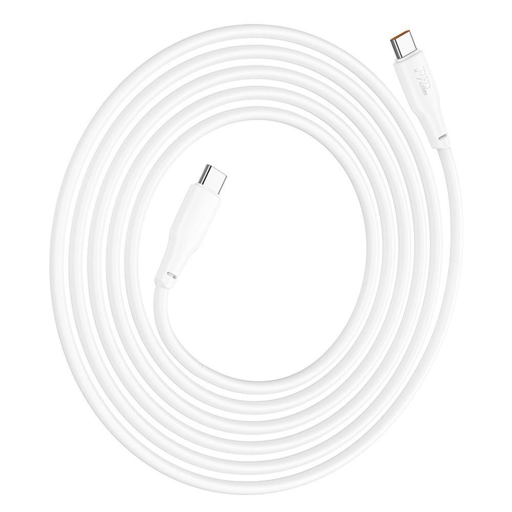 USB-C data- ja latauskaapeli - USB-C HOCO X93 USB-C, 100W, 2m, valkoinen