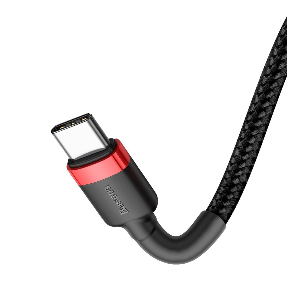 USB-C data- ja latauskaapeli - USB-C Baseus Cafule, 60W, 2m, punainen CATKLF-H91