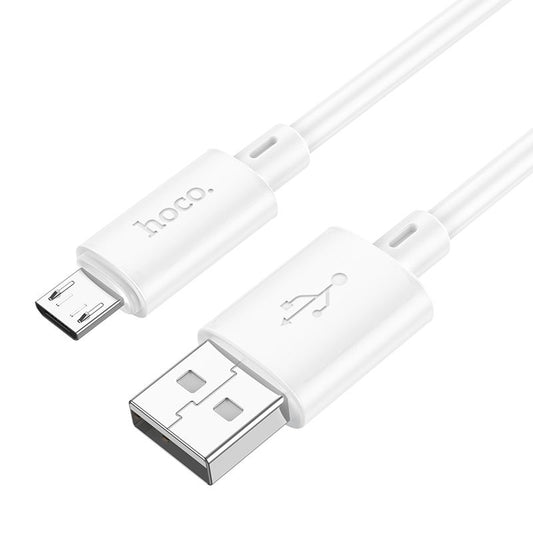 HOCO X88 USB-A - microUSB data- ja latauskaapeli, 18W, 1m, valkoinen
