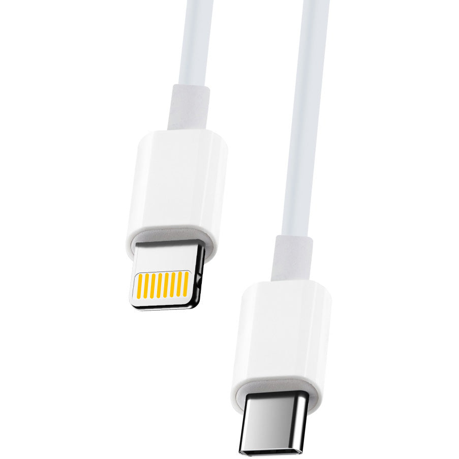 USB-C - Lightning MaXlife MXUC-05 Data- ja Latauskaapeli, 20W, 1m, Valkoinen