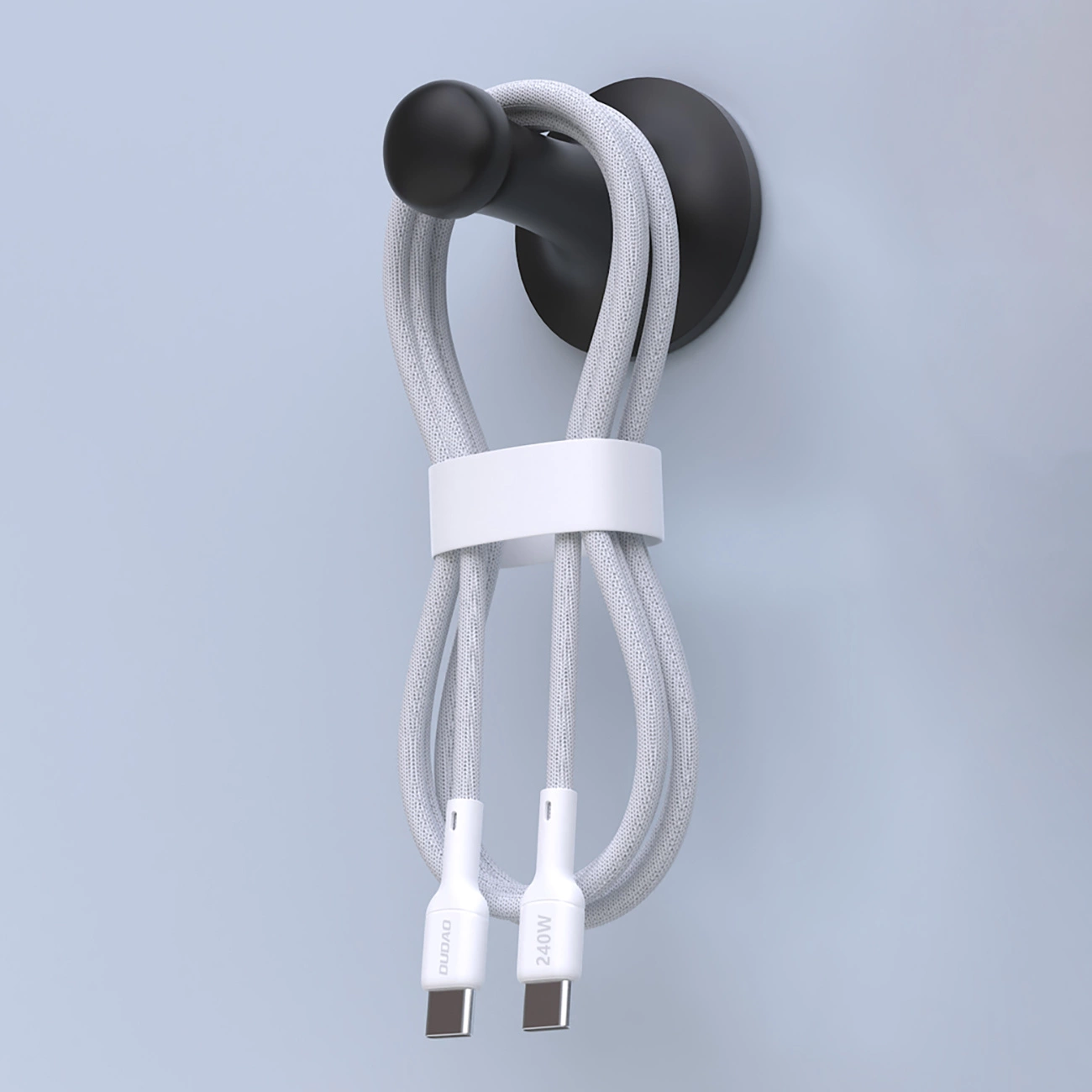 USB-C - USB-C Dudao L9C Max Data- ja Latauskaapeli, 240W, 2m, Valkoinen