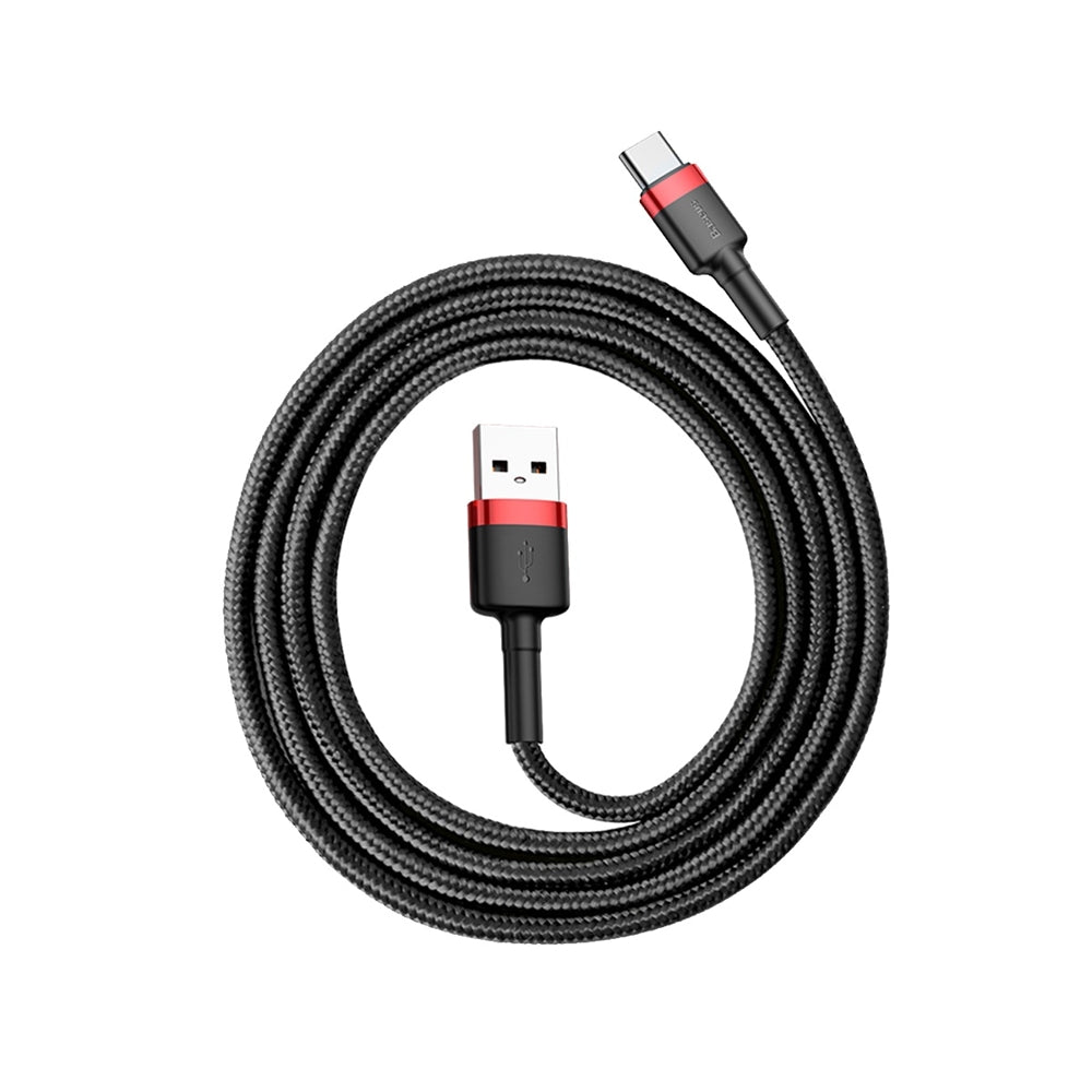 USB-A - USB-C Baseus Cafule -data- ja latauskaapeli, 60W, 1m, Punainen CATKLF-B91