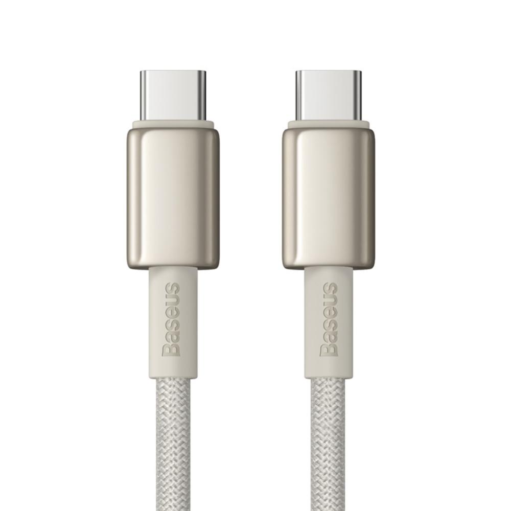 USB-C - USB-C Baseus Tungsten Gold -data- ja latauskaapeli, 100W, 1m, Kulta P10319800G21-00