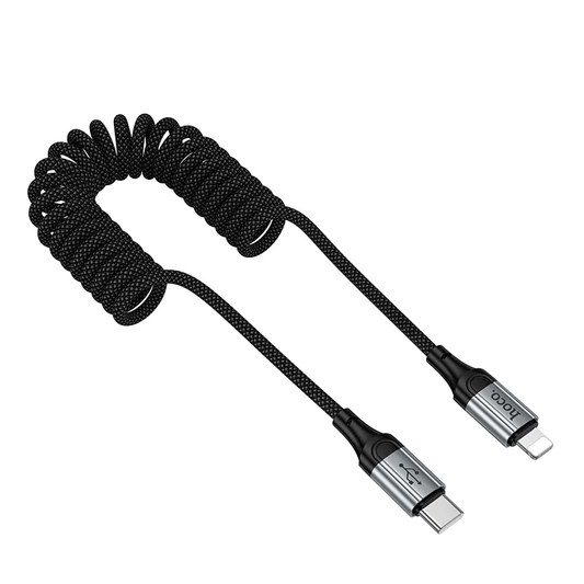 USB-C - Lightning HOCO X121 -data- ja latauskaapeli, 27W, 1.5m, Musta