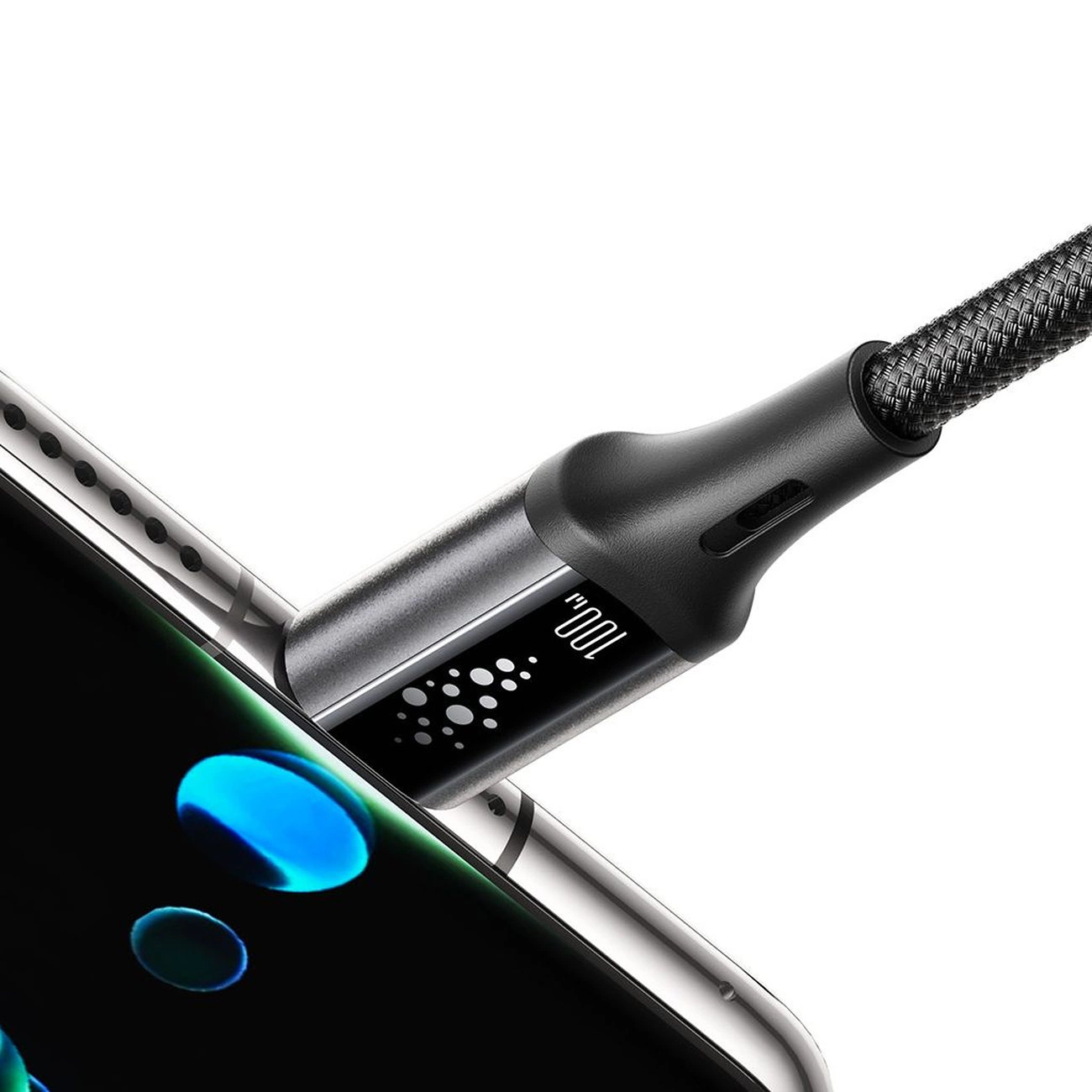 USB-C - USB-C -kaapeli ja lataus Joyroom S-A60 StarTalk, 100W, 1.2m, Musta