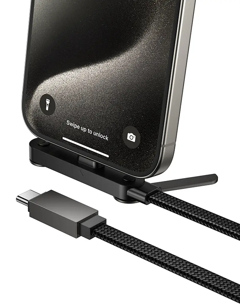 USB-C-tietojen ja latauskaapeli - USB-C HOCO U150 Exquisite, 60W, 1,2m, Musta