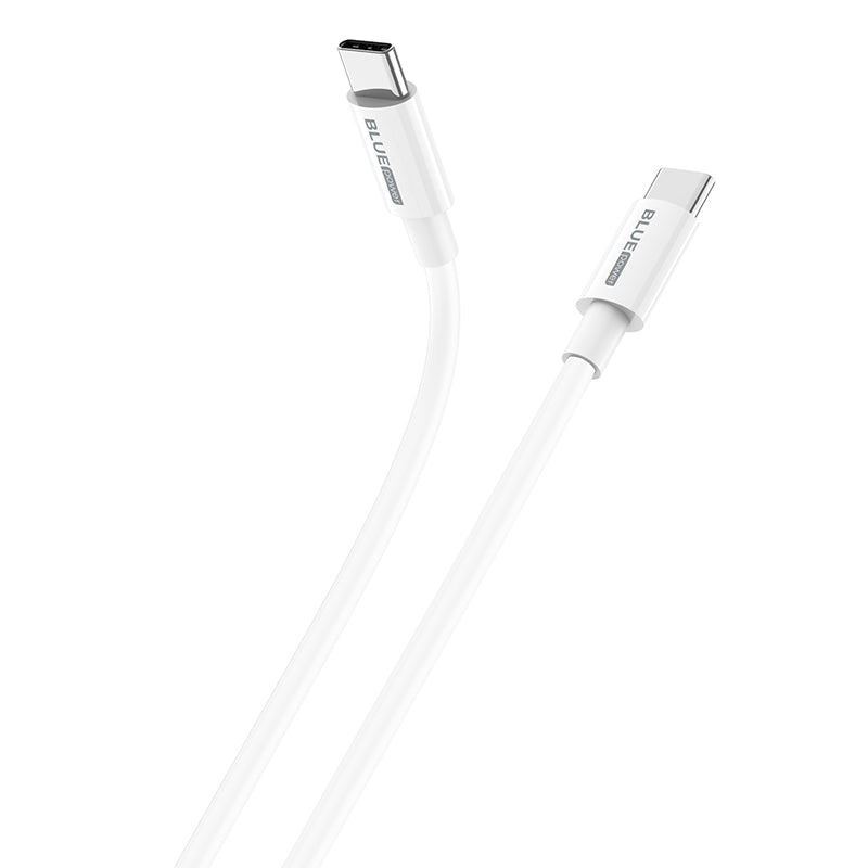 USB-C data- ja latauskaapeli - USB-C BLUE BLUE Power BBX44, 100W, 1m, valkoinen