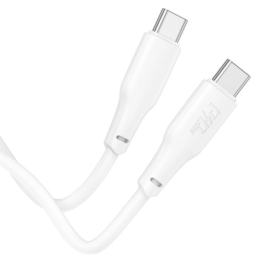 USB-C data- ja latauskaapeli - USB-C HOCO X93 USB-C, 100W, 2m, valkoinen