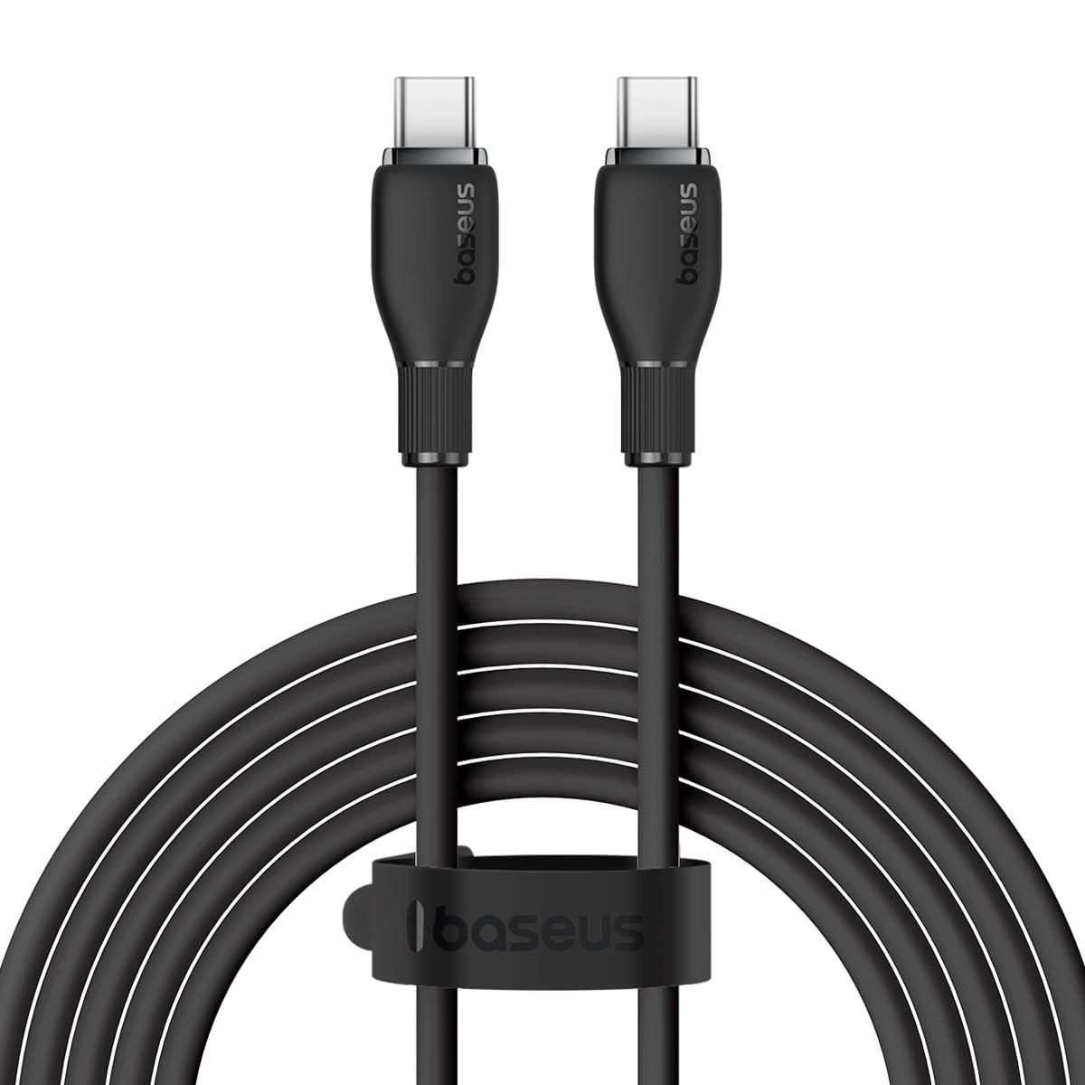 USB-C - USB-C Baseus Pudding -data- ja latauskaapeli, 100W, 1.2m, Musta P10355702111-00