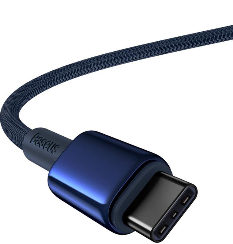 USB-C - USB-C Baseus Tungsten Gold -data- ja latauskaapeli, 100W, 2m, Tummansininen P10319800321-04