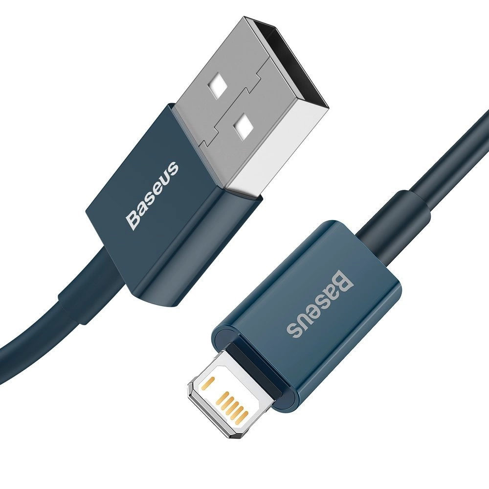 Tieto- ja latauskaapeli USB-A - Lightning Baseus Superior Series, 20W, 1m, sininen CALYS-A03
