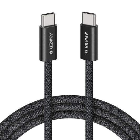 USB-C - USB-C Anker Zolo -data- ja latauskaapeli, 240W, 1.8m, Musta A8060H12