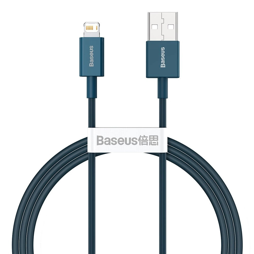 Tieto- ja latauskaapeli USB-A - Lightning Baseus Superior Series, 20W, 1m, sininen CALYS-A03