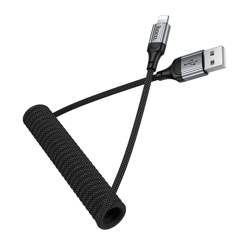 USB-A - Lightning HOCO X121 -data- ja latauskaapeli, 27W, 1.5m, Musta