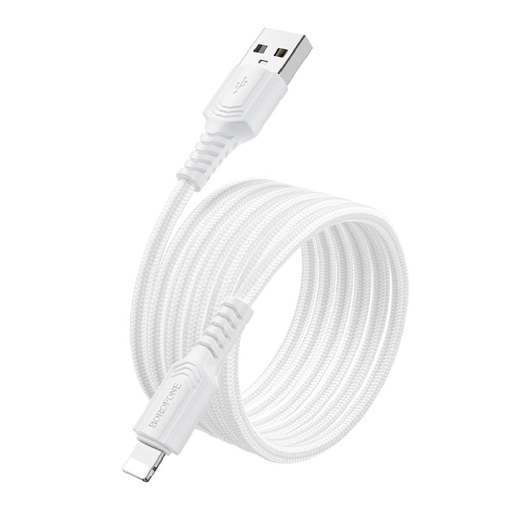 USB-A - Lightning Borofone BX116 Certain -data- ja latauskaapeli, 18W, 1m, Musta
