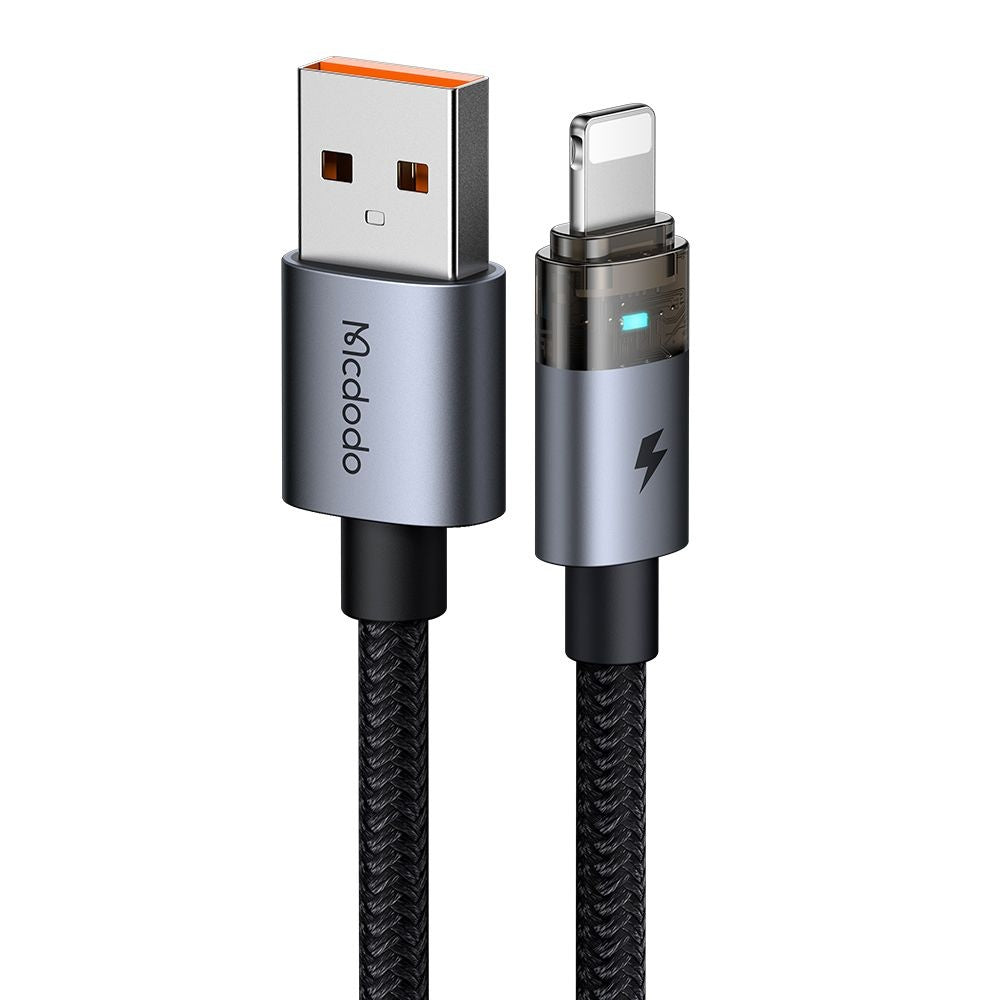 USB-A - Lightning McDodo CA-6910 -data- ja latauskaapeli, 18W, 1.2m, Musta