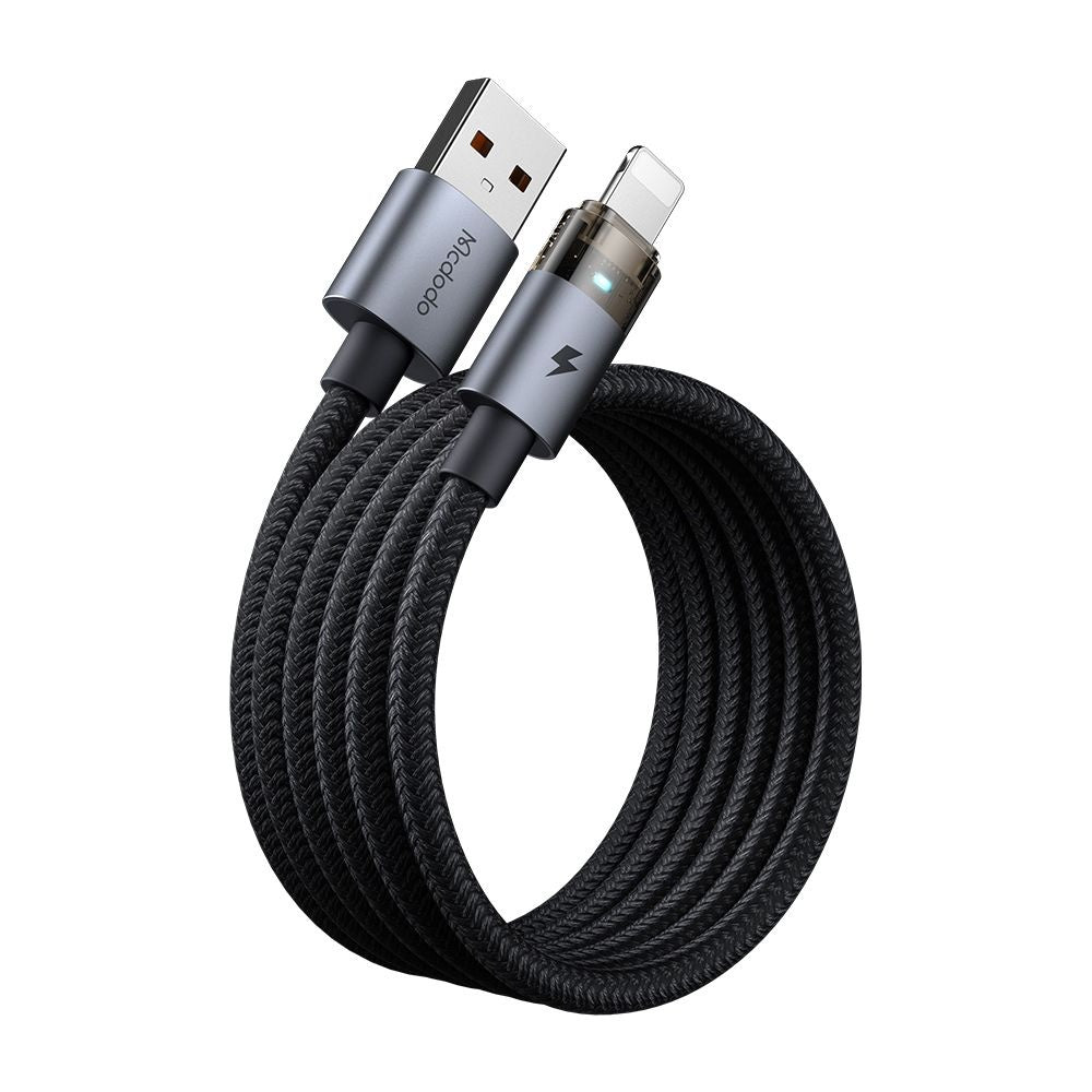 USB-A - Lightning McDodo CA-6910 -data- ja latauskaapeli, 18W, 1.2m, Musta