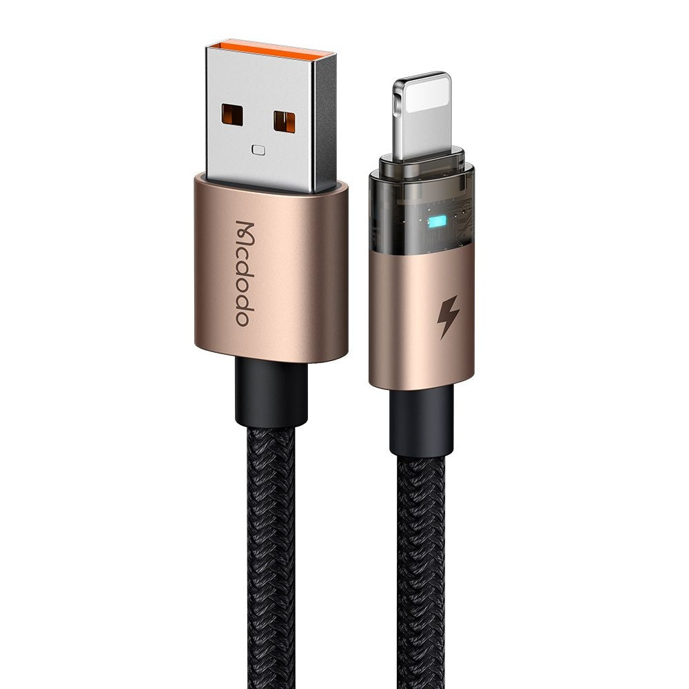 USB-A - Lightning McDodo CA-6911 -data- ja latauskaapeli, 18W, 1.2m, Kulta