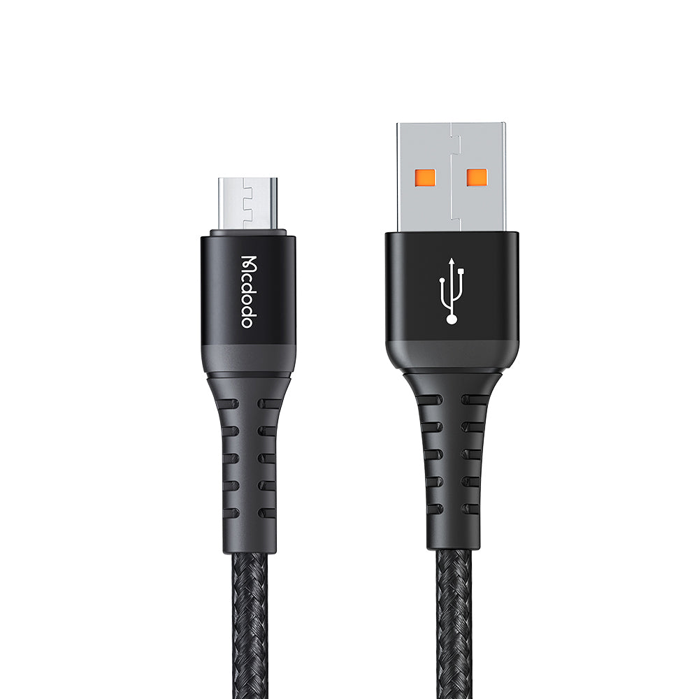 USB-A - microUSB McDodo CA-2281 -data- ja latauskaapeli, 18W, 1m, Musta